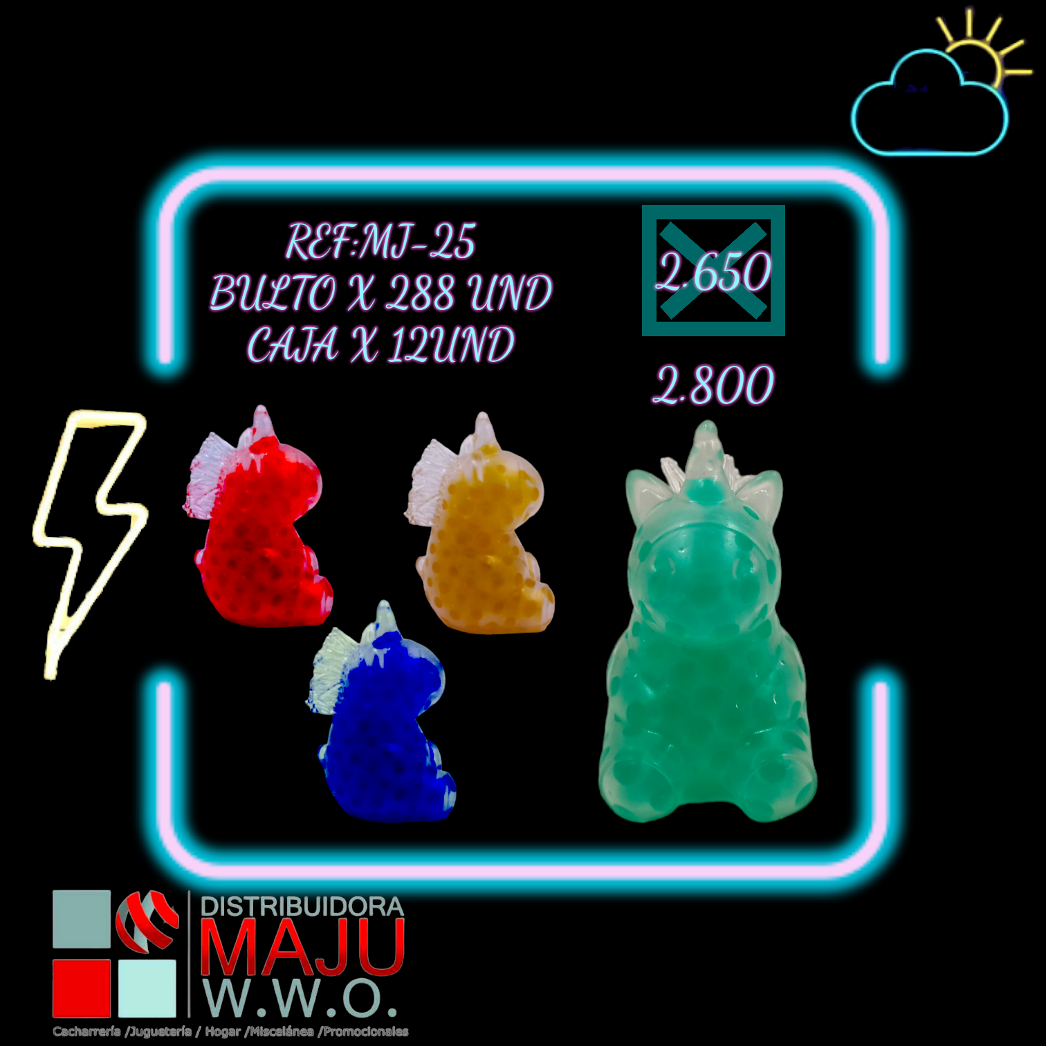 Squeeze Unicornio Tierno Biogel Translucido