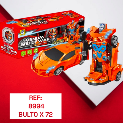 Transformable En Automovil Deportivo 23X7.7X9