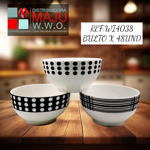 Tazon Ceramica Con Varios Diseños ,D12.8*H6