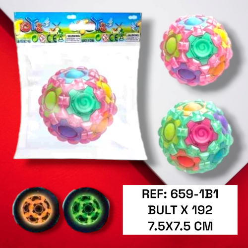 Pelota Con Puntos De Goma, Luminoso