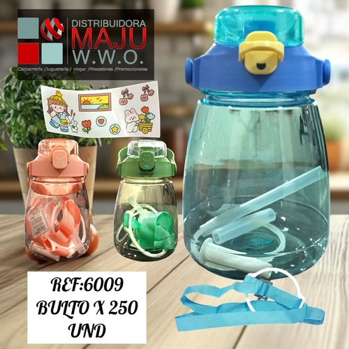 Botilo 1100Ml Con Agarradera Correa Y Sticker