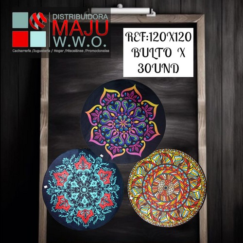 Tapete Circular En Varios Diseños De 120X