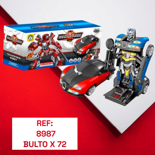 Juguete Transformer Bugati Con Luces Y Sonid