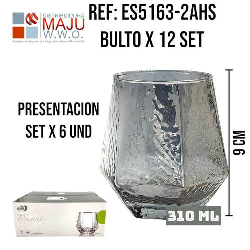 Vaso (Prisma)Base Corrugado Hexagonal