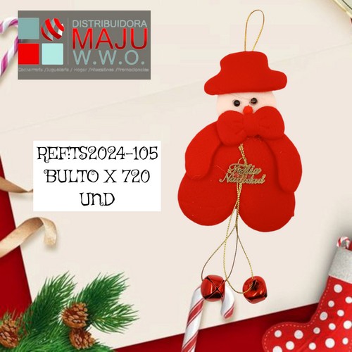 Muñecos Navideños En Bolsa Para Colgar