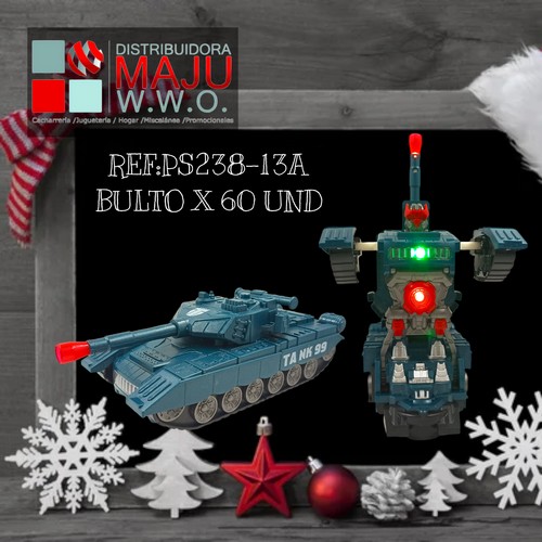 Carro Tanque Transforme Con Sonido Y Luz