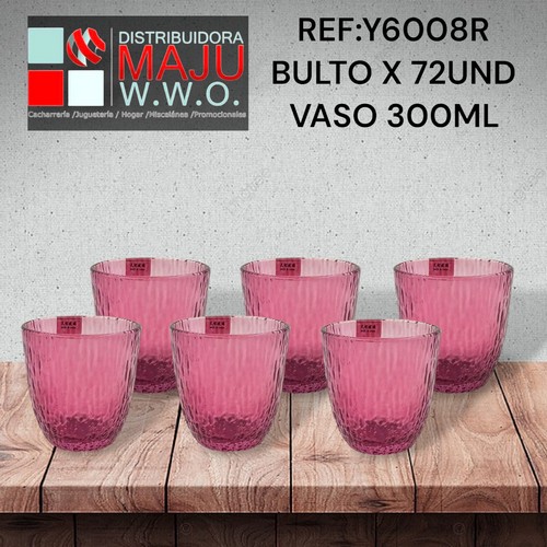 Vaso Texturizado Rosado Roca De 280Ml Caja