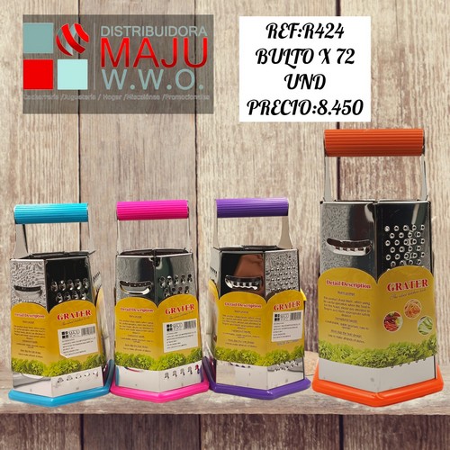Rallador De Hexagonal Manija De Color 20 X 13