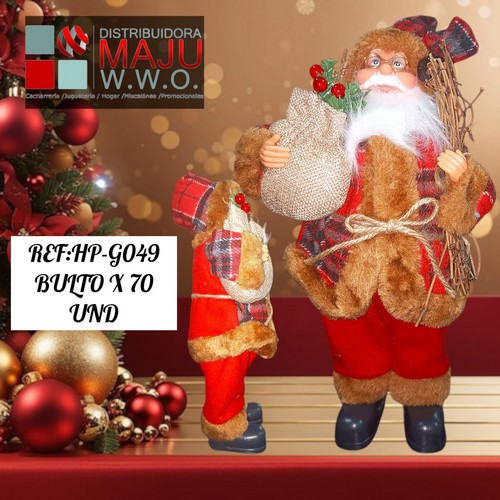 Papa Noel Country De 35X17Cm