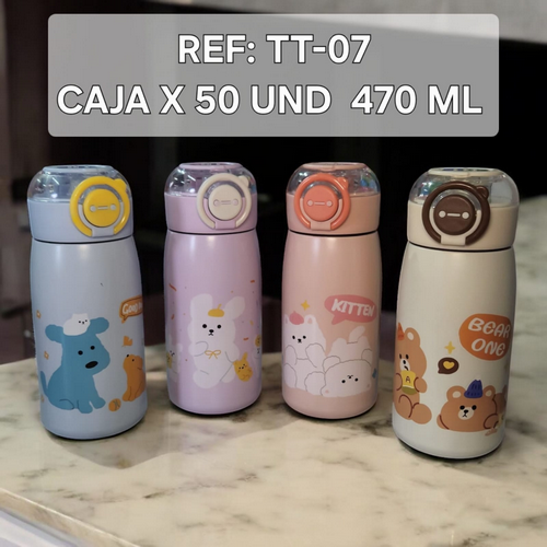 Termo 650Ml Diseño Oso Tierno