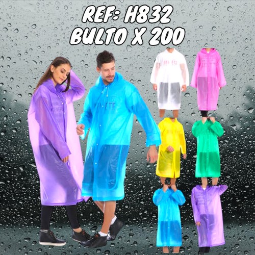 Impermeable 6 Colores Pvc