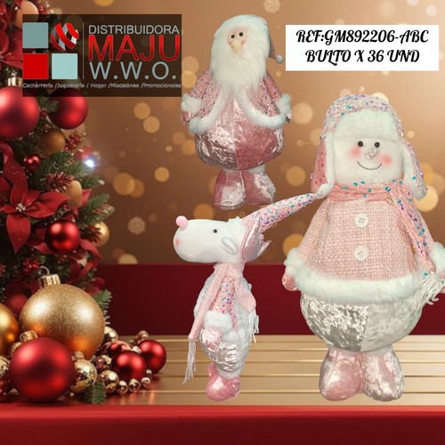 Mu?Eco Patas Largas Grande Color Rosa
