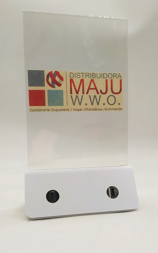 N2021-45 Powerbank Publicitaria 4 Puertos Con Luz