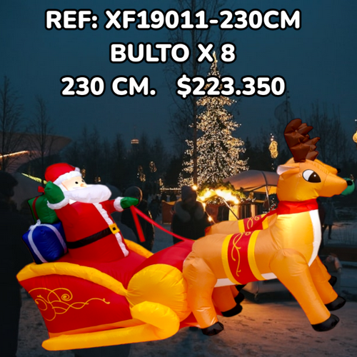 Inflable Navideño Con Diseño De Trin