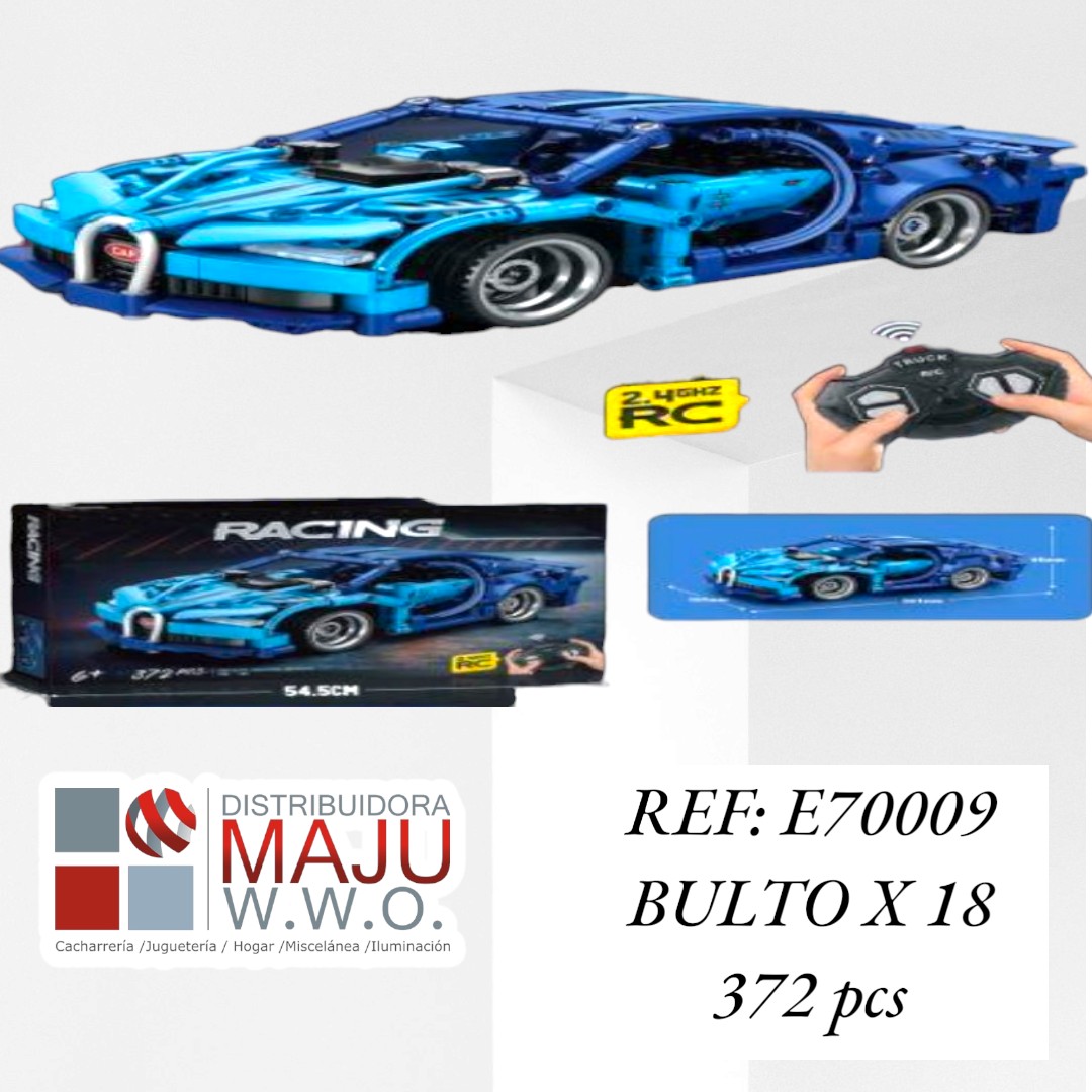 Carro Para Niños Bugatti Chiron De 372 Pcs