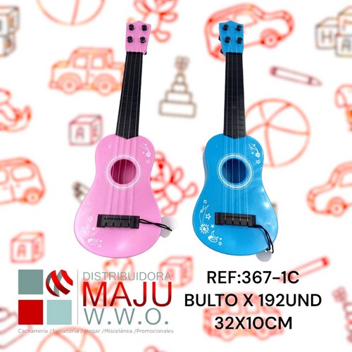 367-1C Ukelele De Colores Para Niños Y Niñas 32X10