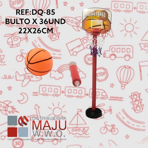 Dq-85 Kit Deportivo De Basketball Pequeño 22X26Cm