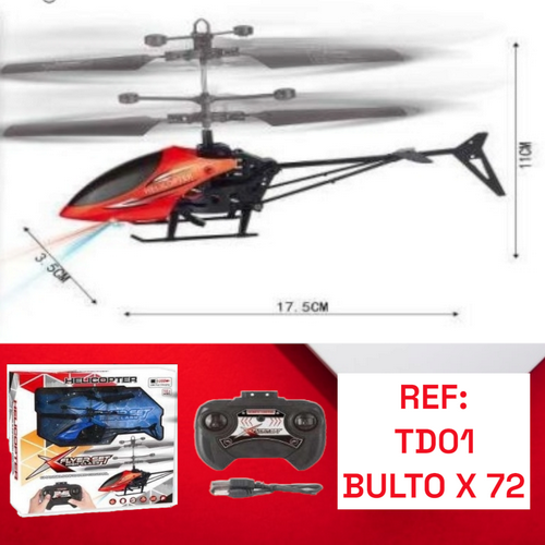 Helicoptero Para Niños Con Luces Y Recargable