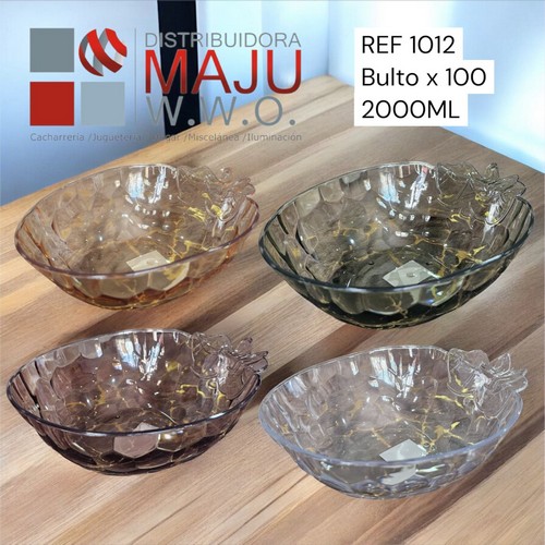 Frutero Acrilico Diseño Fresa -2000Ml