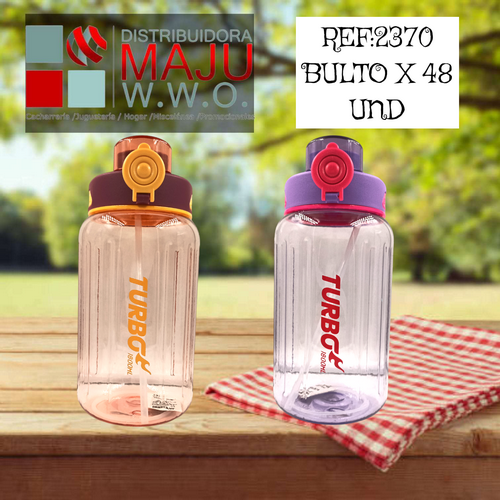 Botilo 1800 Ml Turbo Tapa Doble Funcion