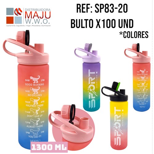 Botilo Tapa Proa Degradado Tricolor 1300Ml