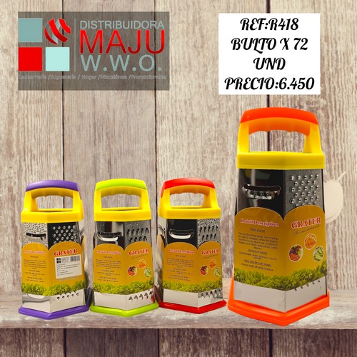 Rallador De Hexagonal Colores Vivos 13 X 19 C