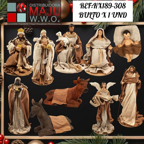 Pesebre Navideño Grande X10Pcs