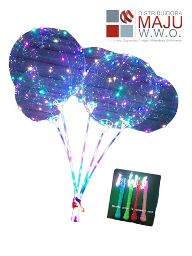 Globo Con Palito Y Luces Led
