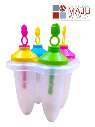 Molde Para Paletas X4 Tipo Cohete Colores Var