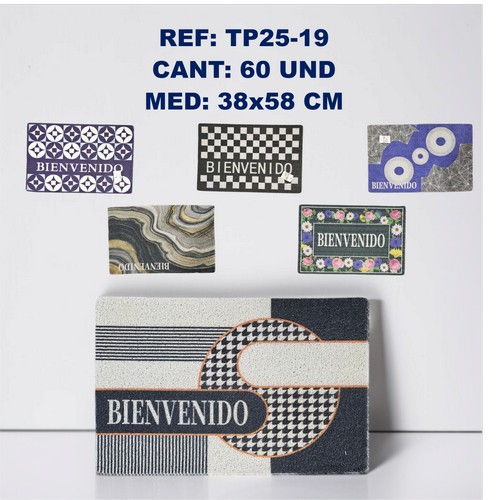 Tp25-19 Tapete Rectangular 38X58 Cm Diseño