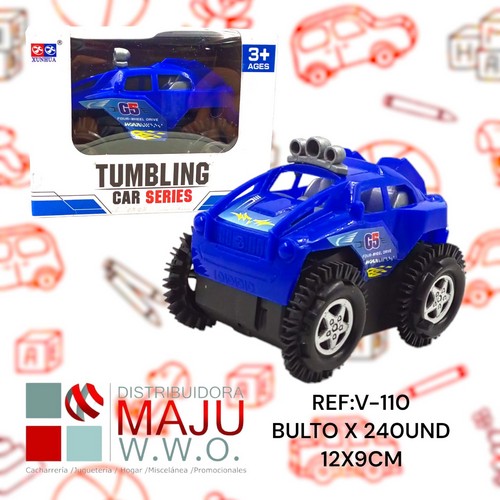 Carro Monster En Caja Pequeño Colores Varios