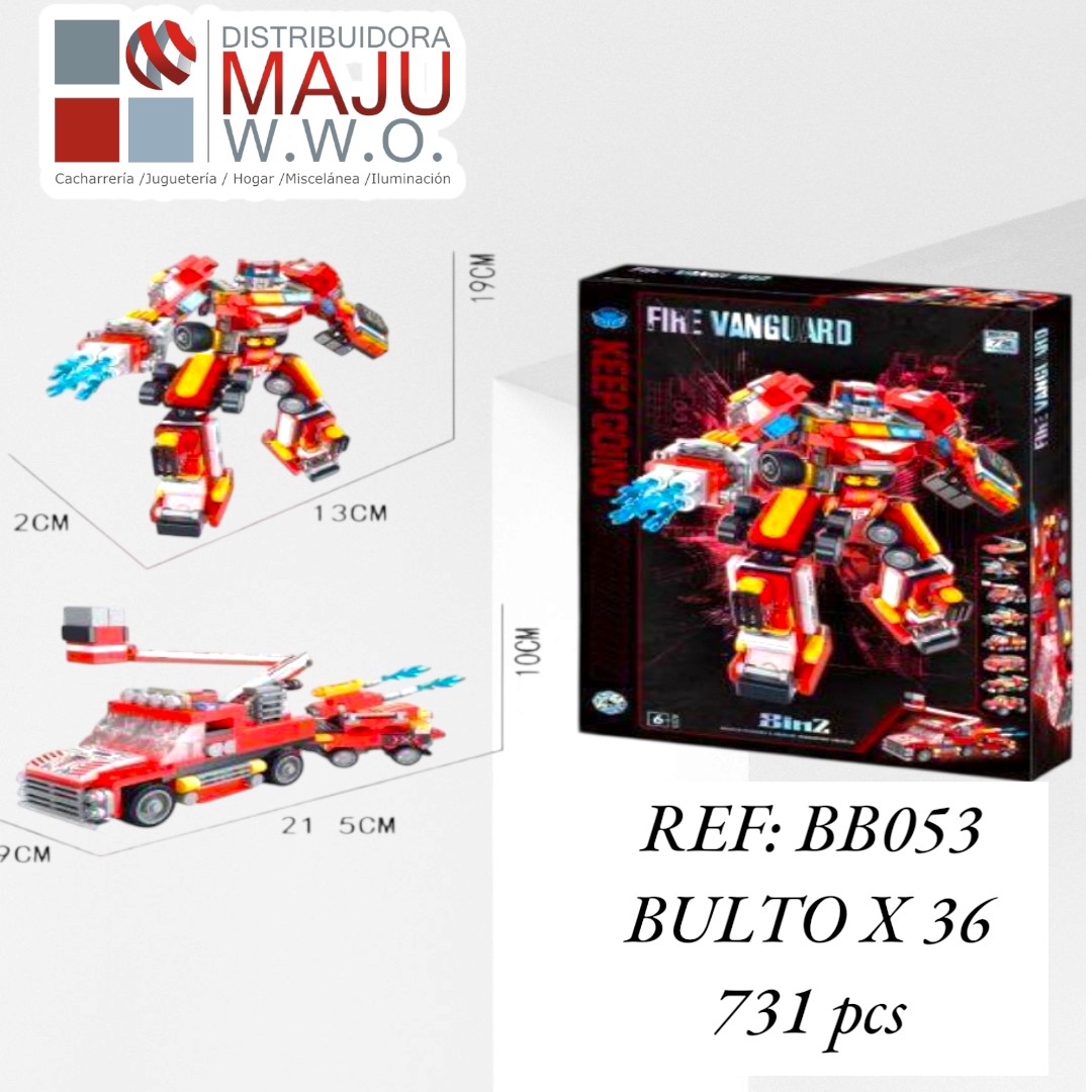 Juguete Transformer 8 En 2 De 731 Pcs