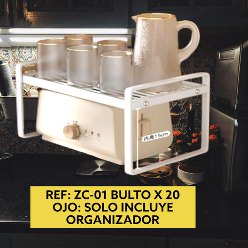Organizador De Cocina 2 Puestos Rectangular