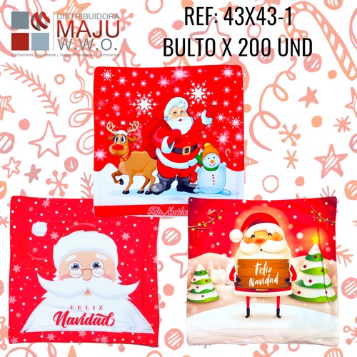 Forro Para Cojin Navideño Diseños Varios 4