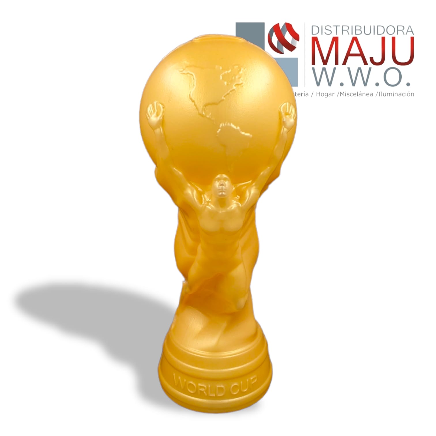 Alcancia Copa Del Mundo Futbolera Dorada