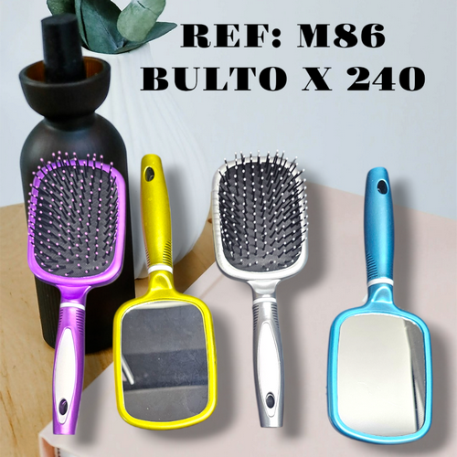 Peine De Cabello Con Espejo Cabeza Rectangular