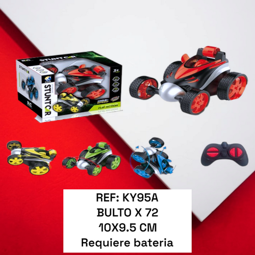 Carro De Acrobacias Para Niños Con Luces Y R