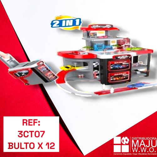 Juguete Set De Carros Y Pista Plegable