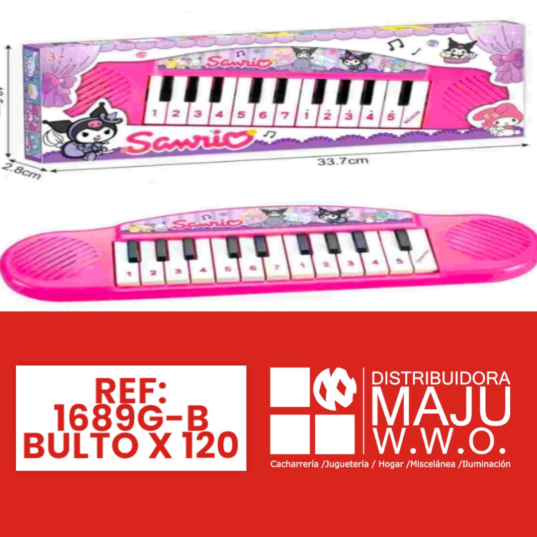 Juguete Piano Musical De Pilas Kuromi