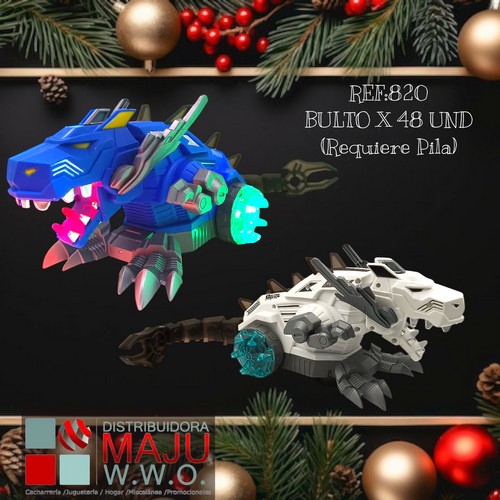 Dinosaurio Luz Sonido Expulsa Humo (Requiere P