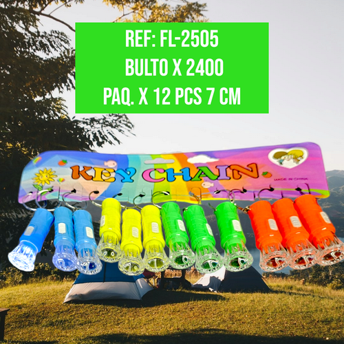 Linterna Paq.12Unidades Colores Varios 7Cm