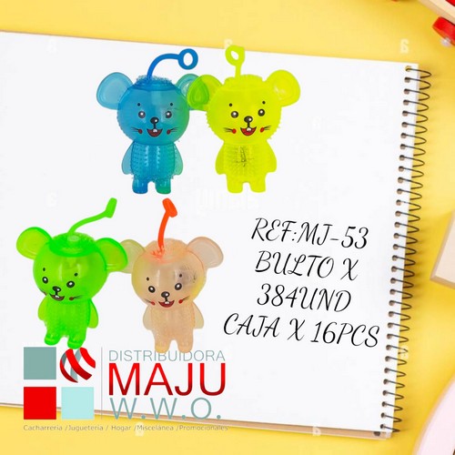 Bolitron Monitos Colores Con Luz Caja X16Pcs