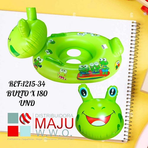 Inflable Para Piscina Lancha Rana 75Cm