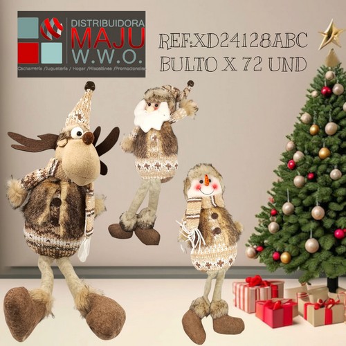 Muñeco De Navidad Patas Colganntes Vari
