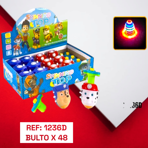 Juguete Trompo Con Luces Y Musica De Paw Pat