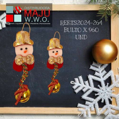 Personajes Navideños Con Cascabel Para