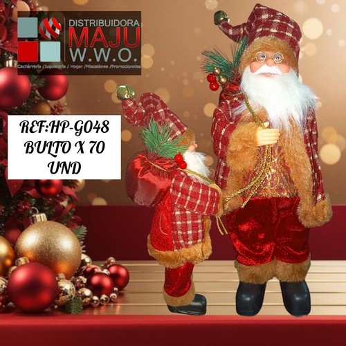 Papa Noel Nocturno De 35X17Cm