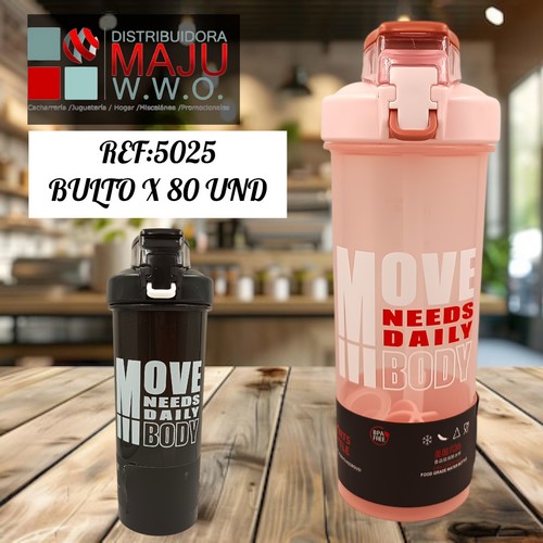 Botilo Shaker Colores De 800Ml