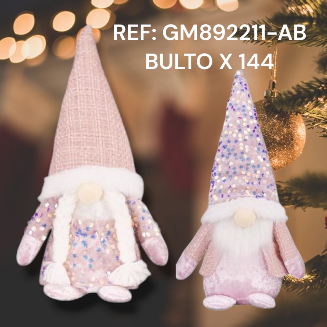Decoracion Navidad Pareja Tipo Gnomo E