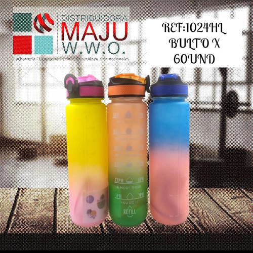 Botilo Bicolor Degradado De 1000Ml